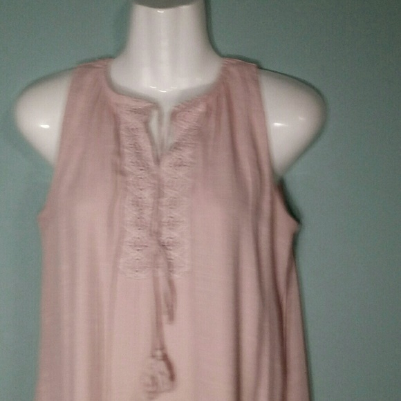 Cloth & People Blush Lace & Tassel Dress Size S - Picture 5 of 8
